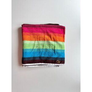 OP OCEAN PACIFIC Rainbow Striped 100% Cotton Beach Towel